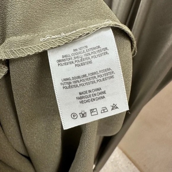 Jenny Yoo Brenna style Sage long cocktail gown/bridesmaid dress NWT sz 14 - Picture 6 of 16